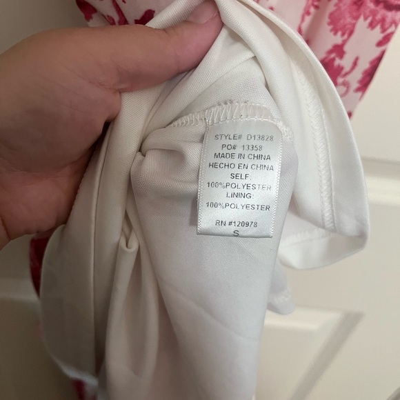 Entro Pink Faux Tie Shoulder Ruffle Tiered Maxi Dress Size Small - Picture 8 of 10